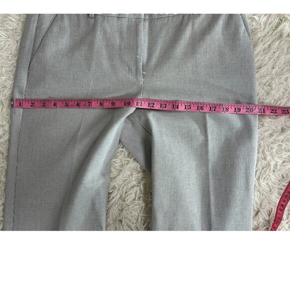 Talbots Women's Sz 10 Gray & White Striped Newport Straight Leg Pants #0396 - Picture 9 of 10